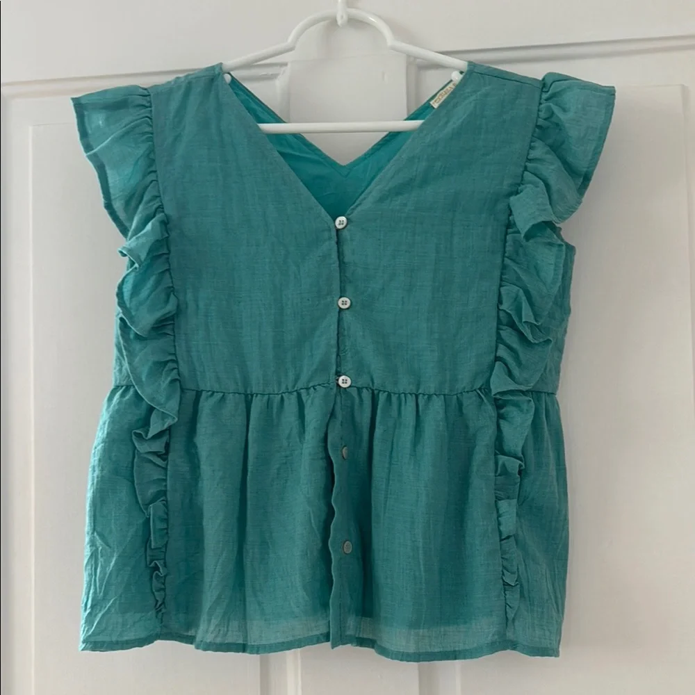 Chelsea & Violet Ruffle Kids Top - Picture 1 of 2